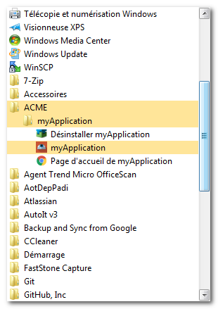 AGS InnoSetup licence Windows icons start menu